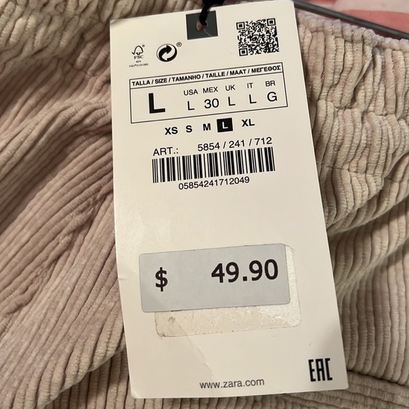 Zara corduroy pants - Picture 6 of 11